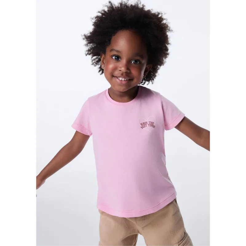 Blusa Infantil Menina Toddler Com Estampa - Rosa 001