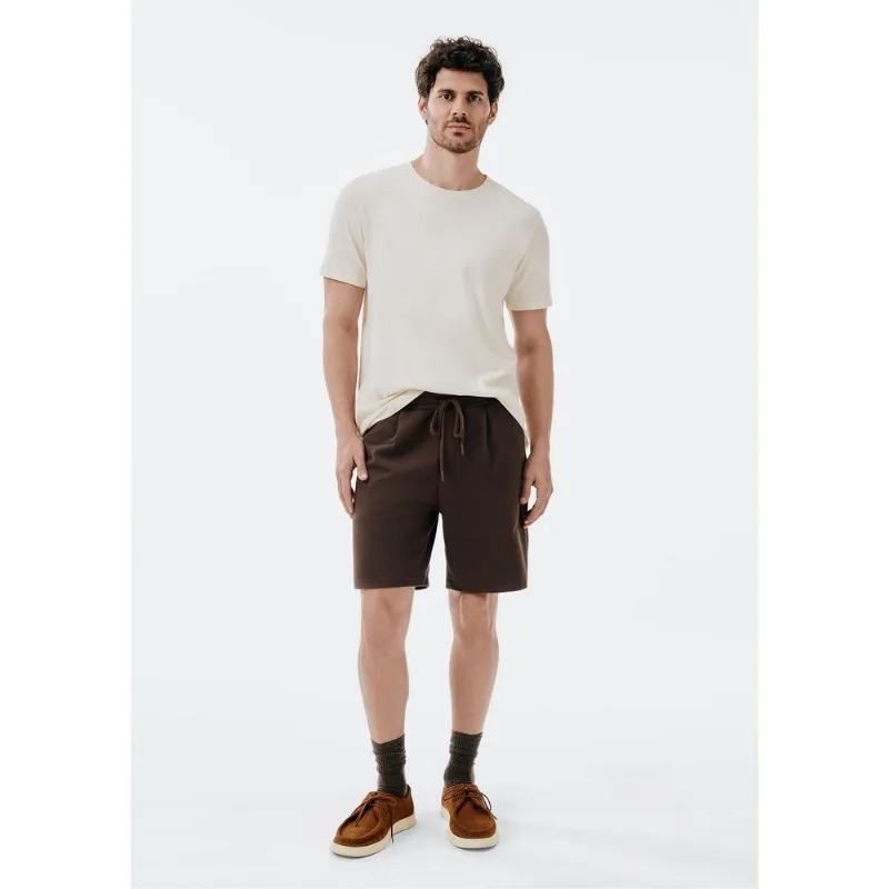 Bermuda Masculina em Moletom Piquet - Marrom XXG