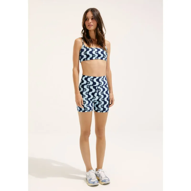 Bermuda Biker Estampada Hering + Cosmo - Azul XG