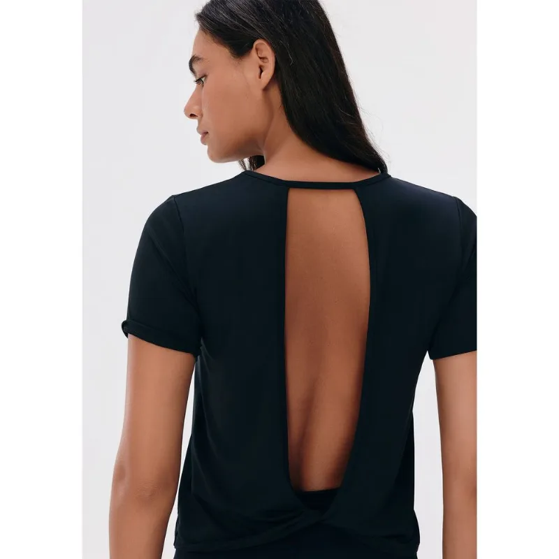 Camiseta Esportiva Feminina Proteção UV - Preto P