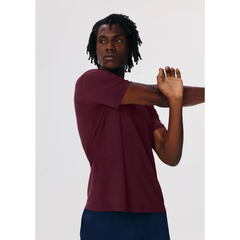 Camiseta Esportiva Básica Masculina Proteção UV - Vinho G
