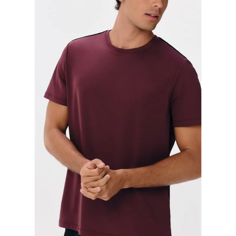 Camiseta Esportiva Masculina Proteção UV - Vinho XG
