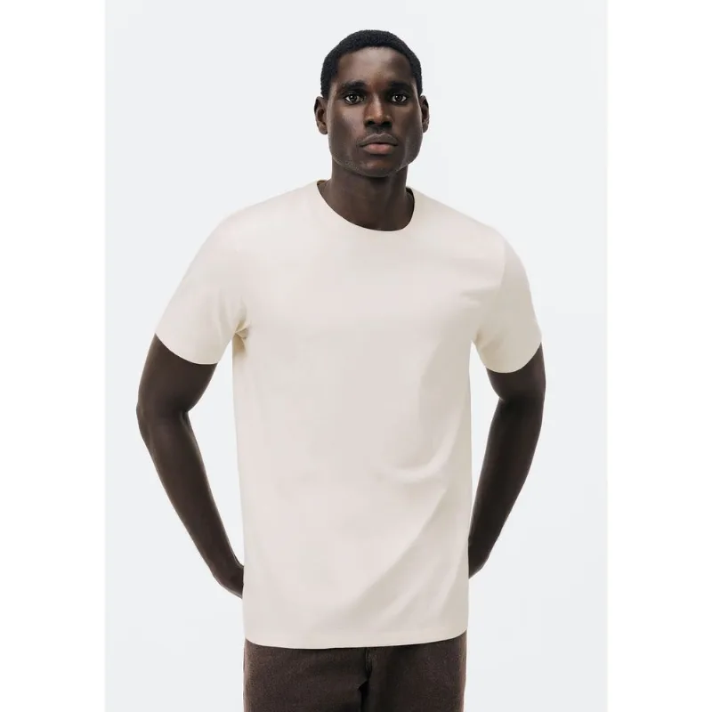 Camiseta Básica Masculina Super Cotton Comfort - Off white G