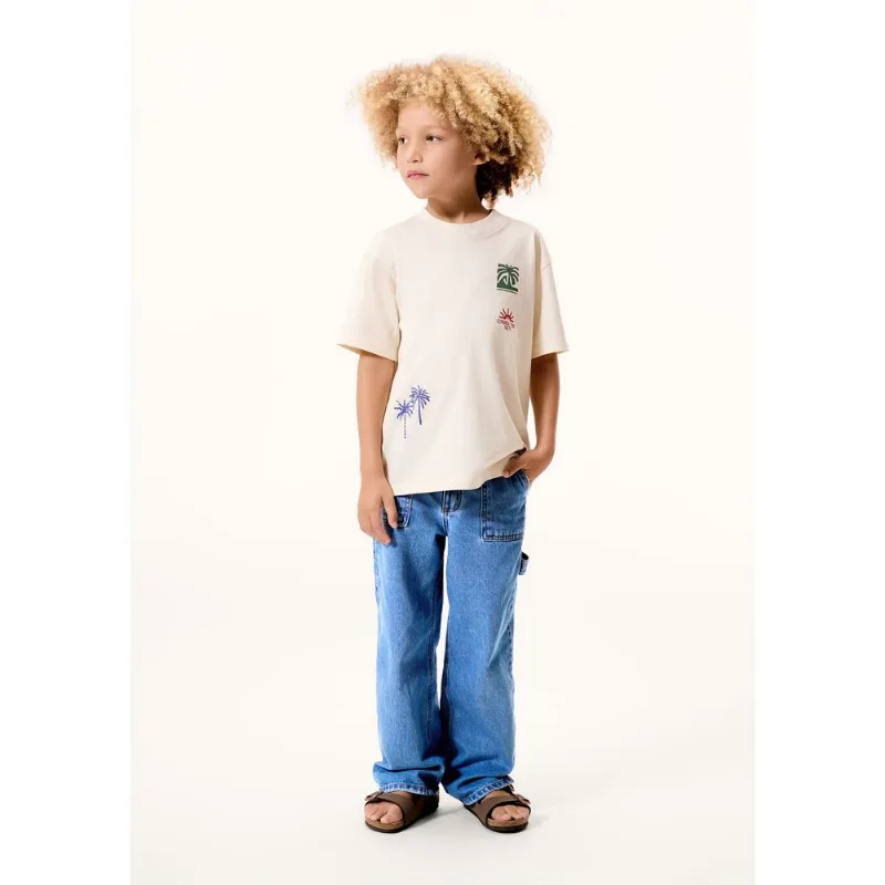 Calça Infantil Menino Jeans Reta - Azul 006
