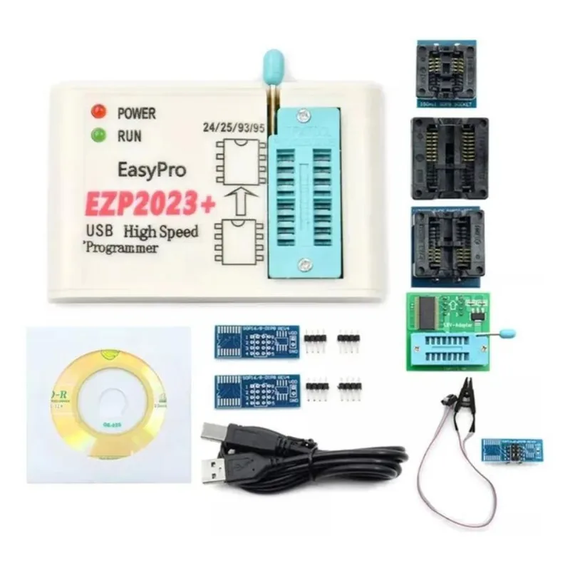 10x Programador Gravador De Eprom Ezp2023+ Adaptadores Sop8