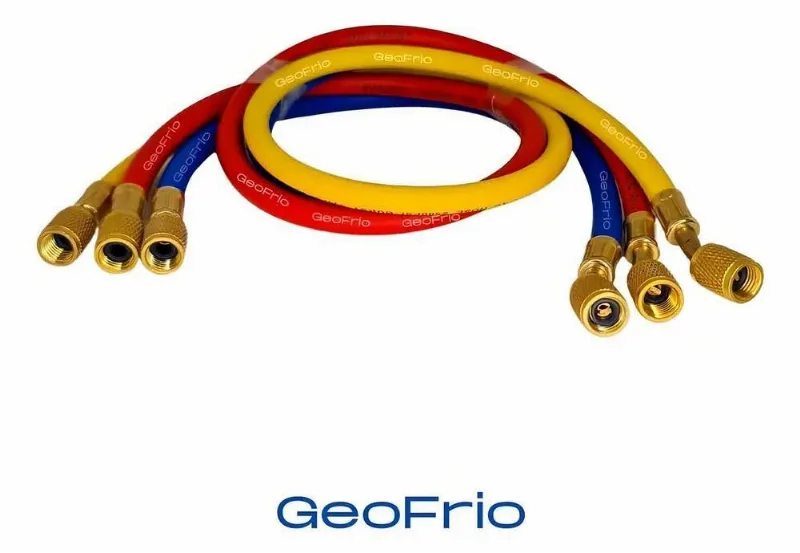 2x Kit 03 Mangueiras Para Manifold R134a R12 R22 R404 1/4 90