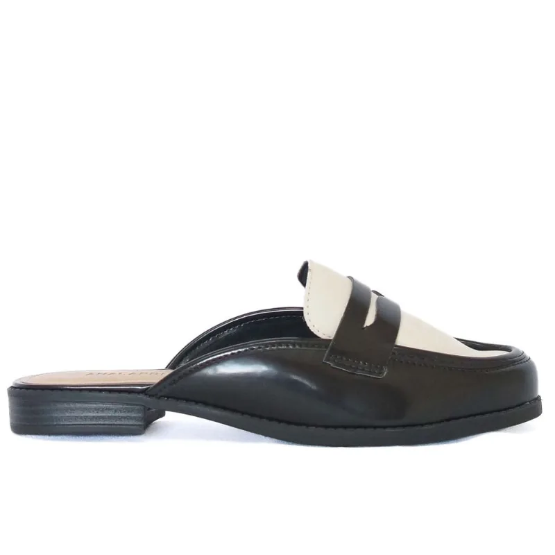 Mule preto E bege C 30449 0016 0003 anacapri