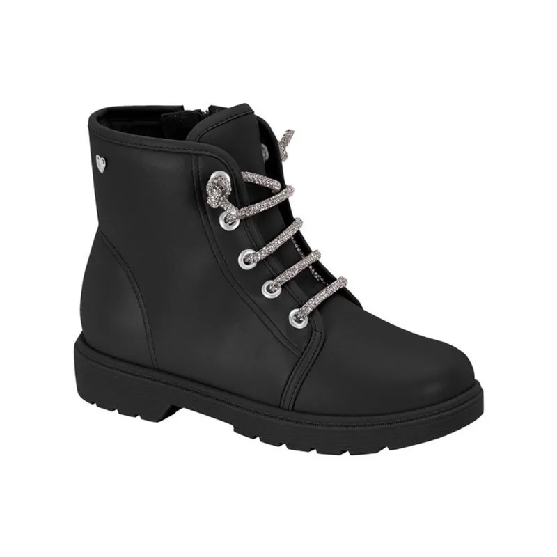 Bota Coturno Infantil Strass com Zíper Molekinha 2164.136