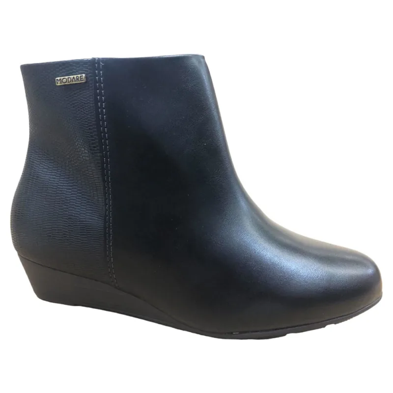 Bota Feminina Modare Coturno Ortopédica Anabela Ziper Macia Cano curto Esporão Confortável Cano médio Anatômica - Modare - Calçados