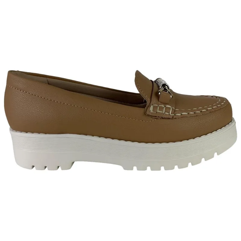 Sapato Mocassim Loafer Feminino Modare Salto Tratorado