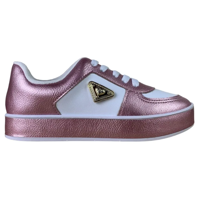 Tenis Casual Infantil Molekinha Metalizado Moda