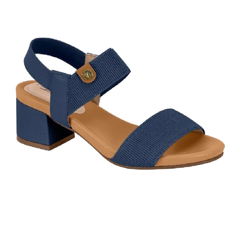 Sandalia Modare Salto Bloco Ref 7187.100.27520 Marinho/camel/camel 034
