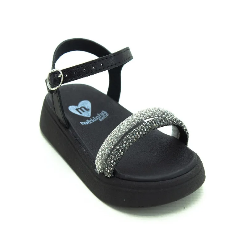 Sandália Infantil Menina Molekinha 2733.101 - Preto