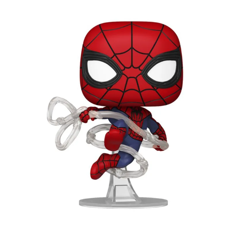 Boneco - Funko Pop - Marvel - Homem-Aranha - Um Novo Dia - Homem-Aranha Com Teia - Candide