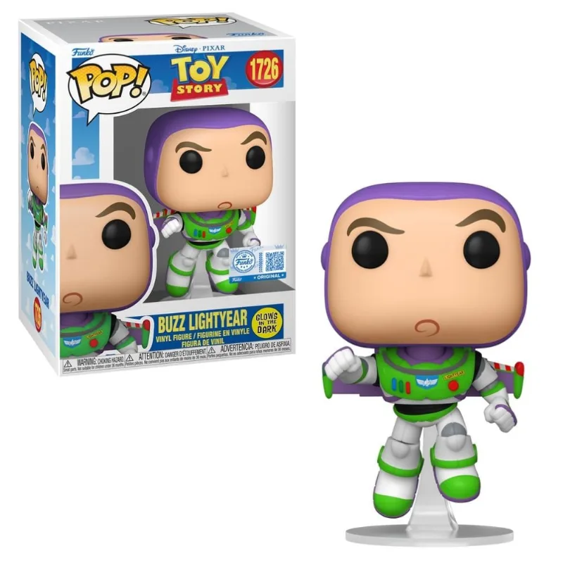 Boneco Funko Pop! Exclusivo Disney Toy Story - Buzz Lightyear (Glow) - candide