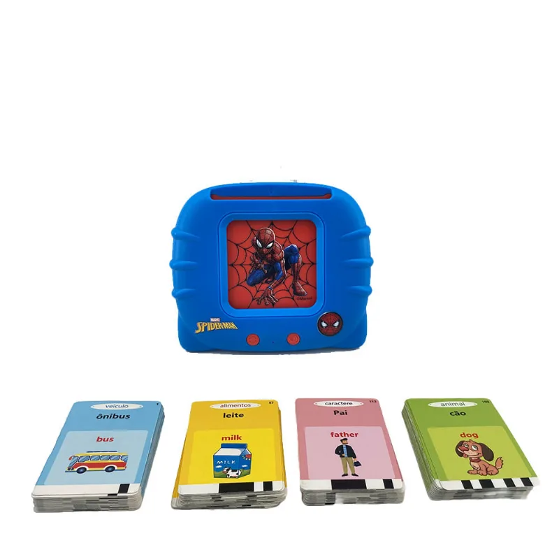 Leitor De Cartão - Educativo - Marvel - Homem Aranha - Bilingue - Candide
