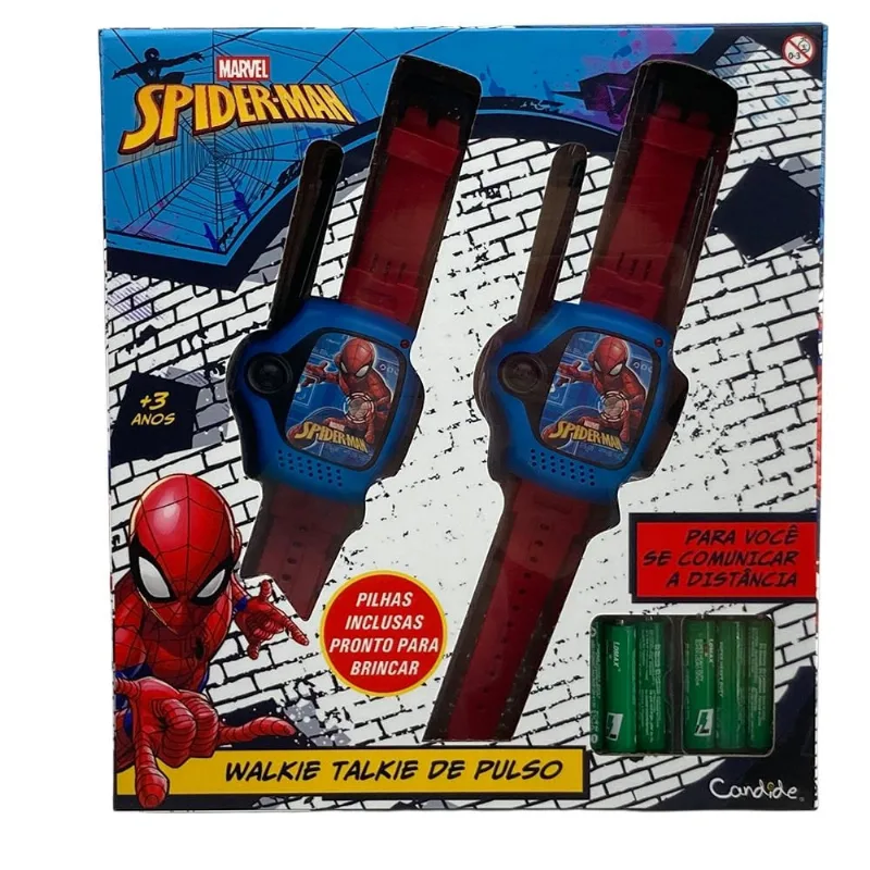 Walkie Talkie Infantil de Pulso - Homem-Aranha