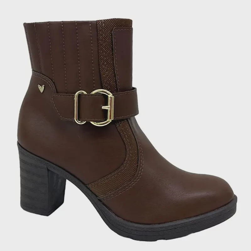 Bota Mississipi Feminina Salto Bloco Mi722 Chocolate