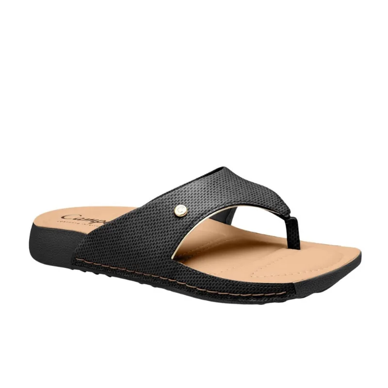 Chinelo de Dedo Tamanco Baixo Palmilha Macia Campesi L9757