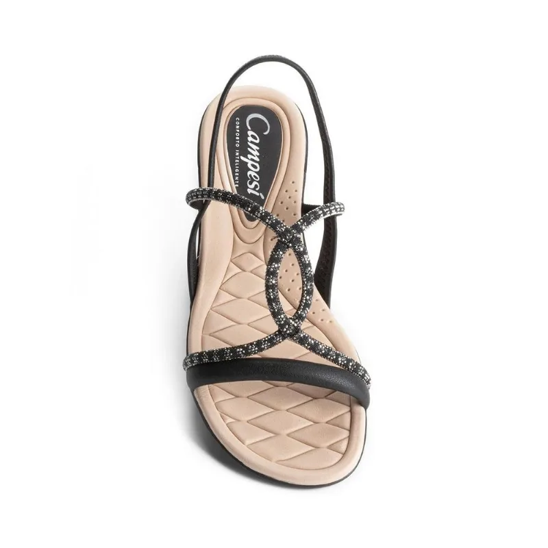 Sandalia Campesi Ref Cp162-2 Preto 040