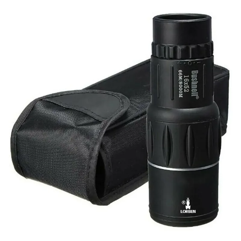 3x Ecooda Ec3160 Monóculo 16x52 Profissional 16x Cor Preto