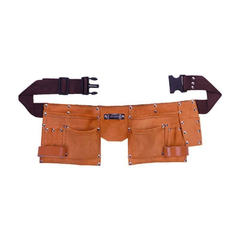 Cinto Em Couro Com 10 Bolsos Para Ferramentas - H202905 - St