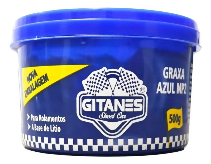 2x Graxa Azul 500g Para Rolamento Lubrificante Alta Temperat