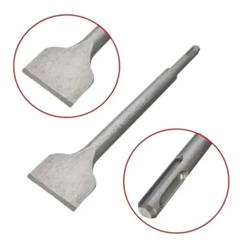 2x Talhadeira Larga Profissional Para Martelete Sds Plus 50m
