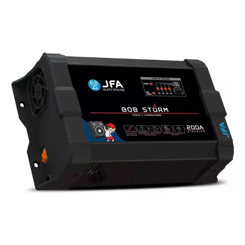 5x Fonte Automotiva Jfa Storm 200a Bob Carregador Automático