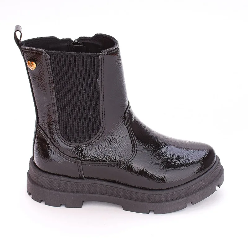 Bota Chelsea Infantil Kidy Coturno Style Comfort Preto