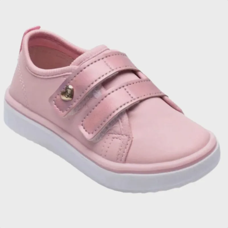 Tênis Infantil Kidy Happy Holográfico Rosa Confortável - KIDY