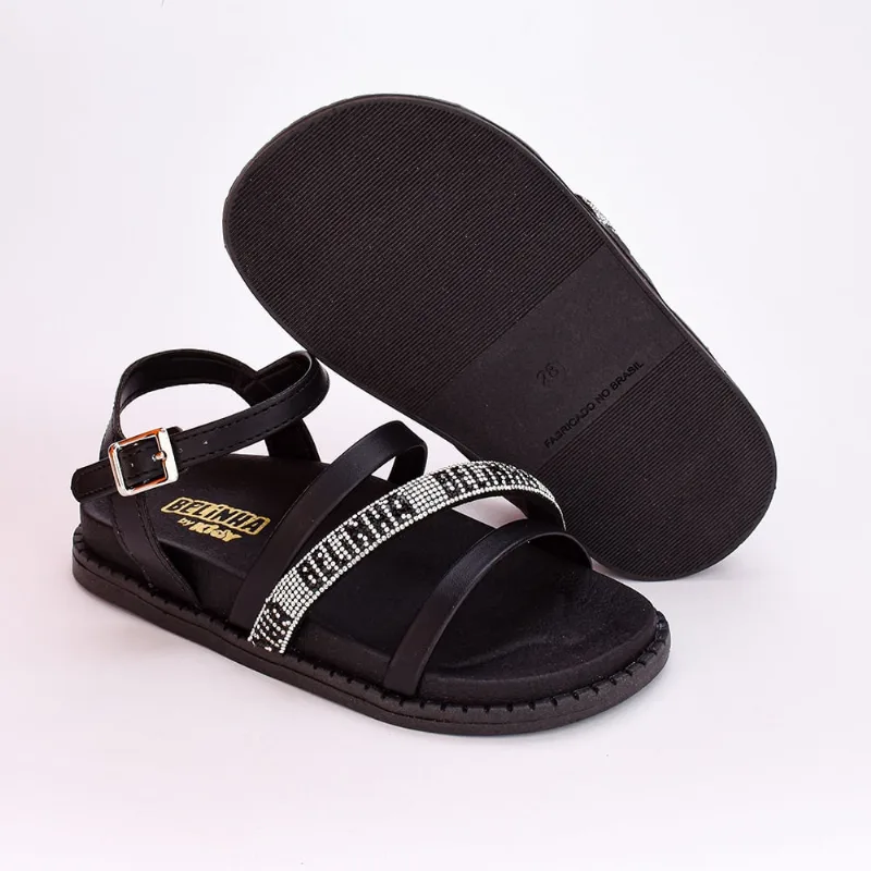 Sandália Infantil Fashion Birken Belinha Preta