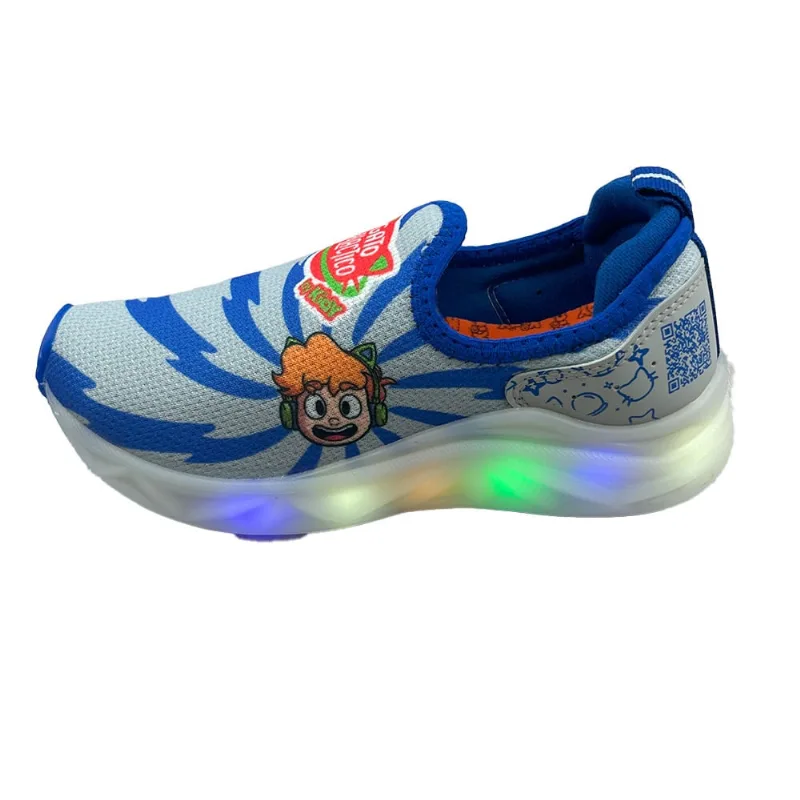 Tênis Infantil Kidy Light Fun Sola Com Led Design Moderno