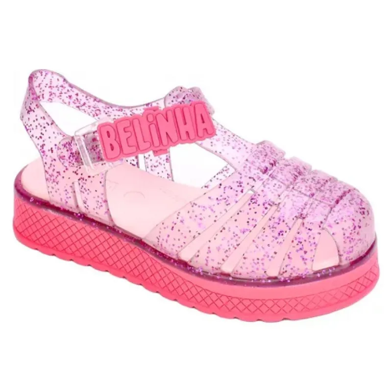 Sandalia Kidy Gloss Belinha Pink/gliter 27/28