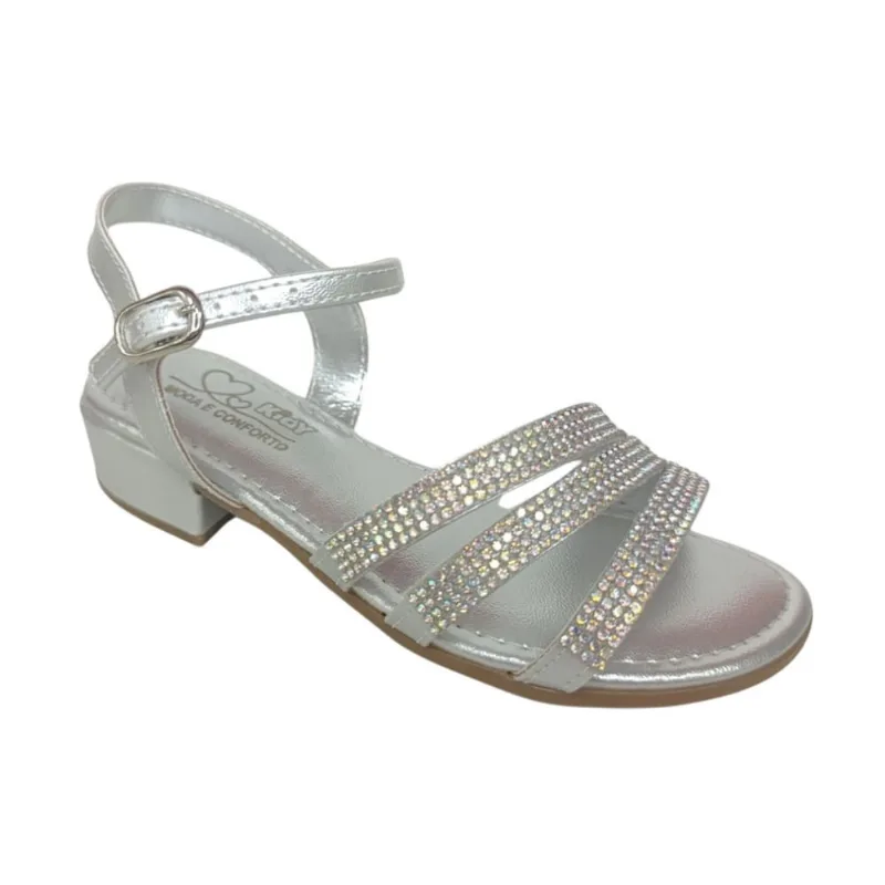 Sandália Kidy Saltinho com Strass Infantil Menina 420-0040