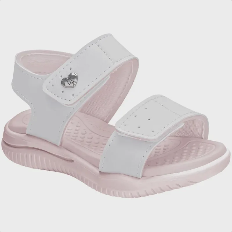 Kit Sandália Infantil Kidy Fly Baby Feminina Confortável Tiras Autocolantes