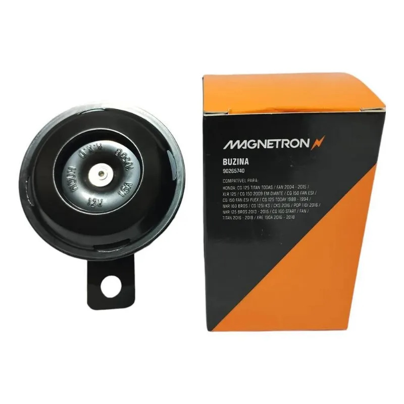 2x Buzina Moto Cg Today Titan Fan 125 150 160 Todas Magnetro
