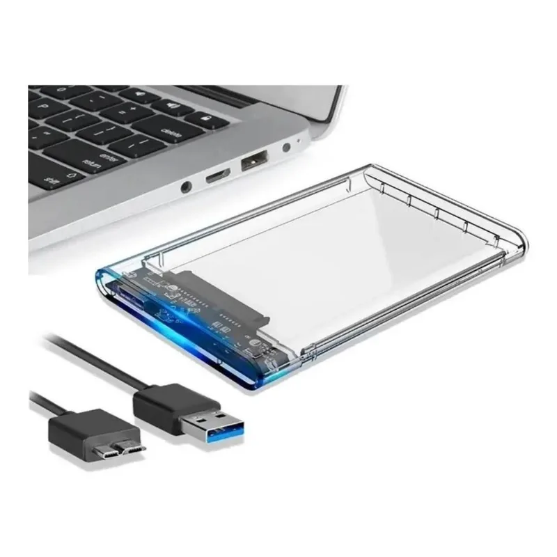 10x Case Para Hd Usb 3.0 6gbps Transparente Sata Ssd Fy-448