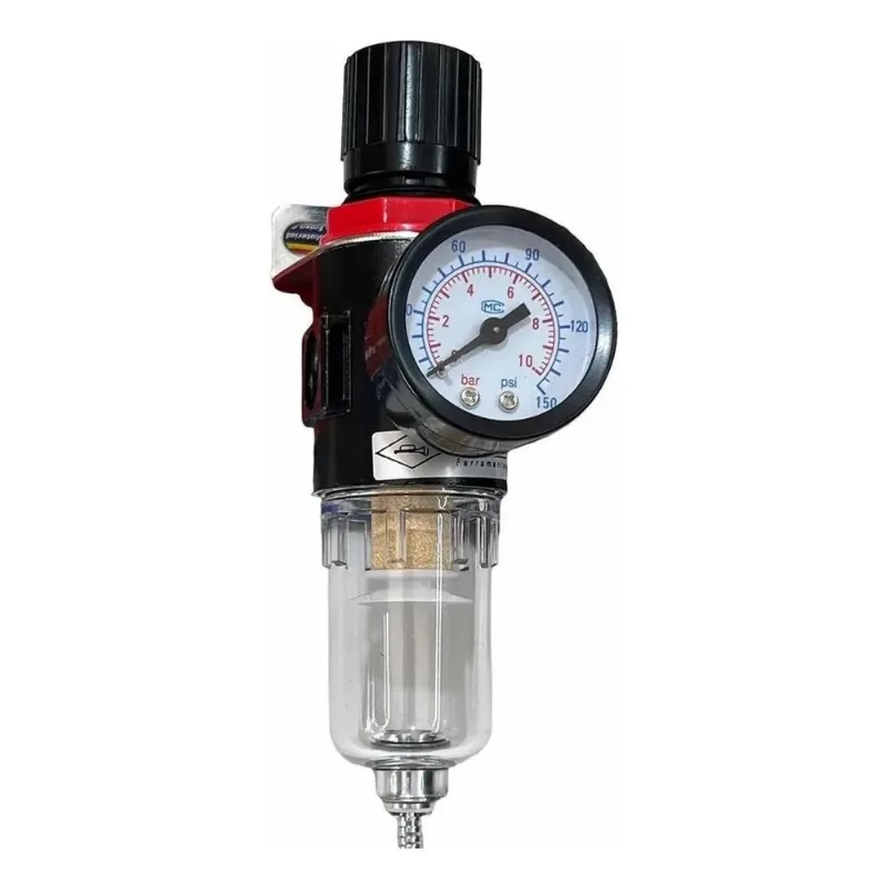 Filtro Regulador Ar Compressor 1/4 Com Manômetro Corneta