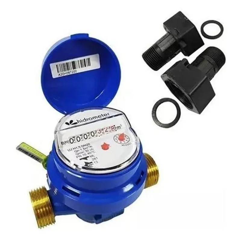 Hidrometer Unijato Dn20 Qn1,5 Com Conexões De Pp