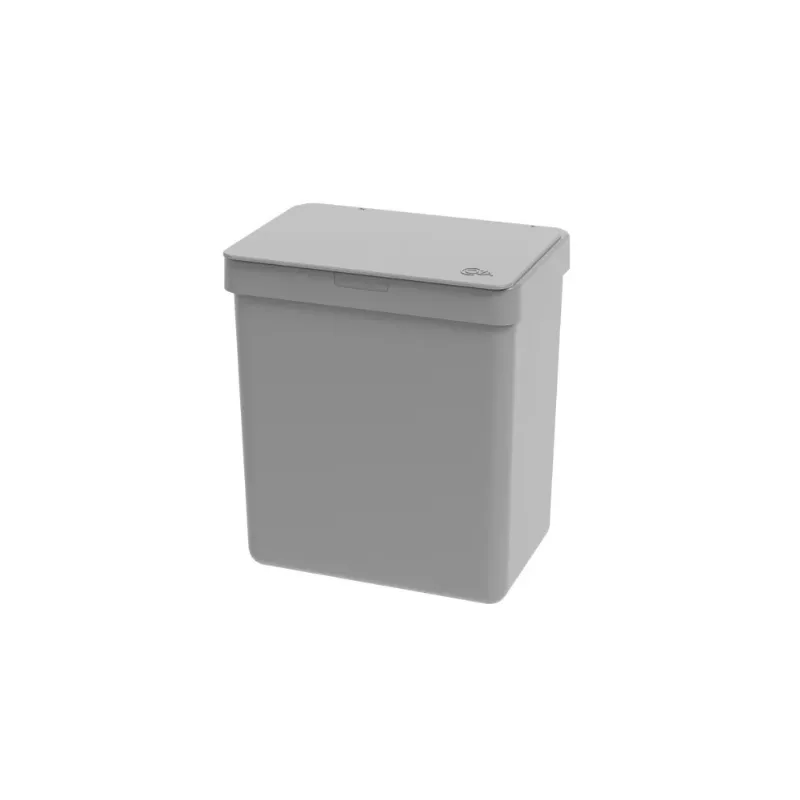 Lixeira Single 2,5L Cinza Frio Coza