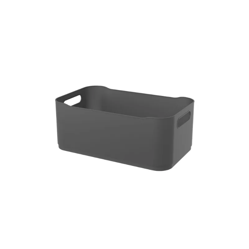 Cesta Fit Grande Cinza Chumbo Coza