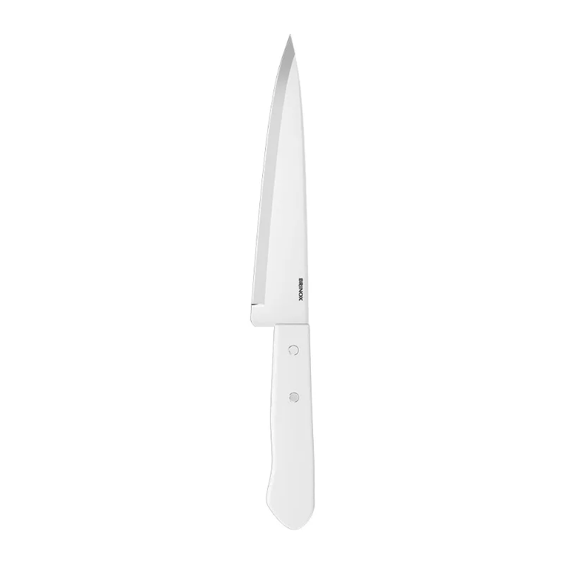 Faca para Cozinha Brinox Part 7" 30,5 cm Inox Cabo Branco Branco