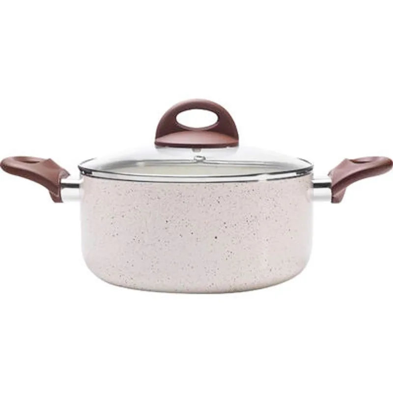 Caçarola com Tampa Brinox 20 Ceramic Life Vanilla un