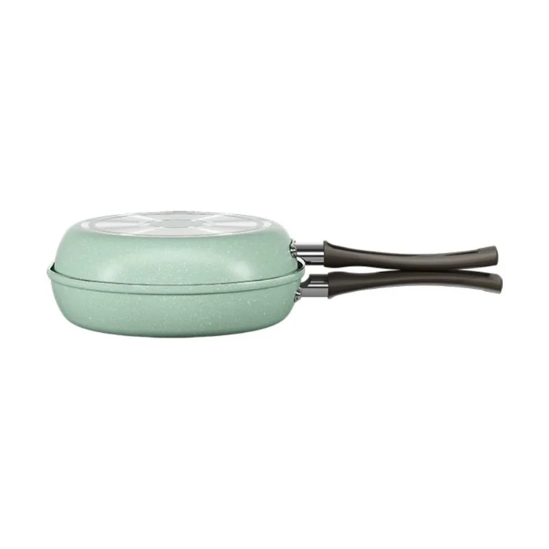 Omeleteira 18 cm Revestimento Cerâmico Antiaderente Mineral Resist Cor Verde Ceramic Life Suprema Brinox Verde