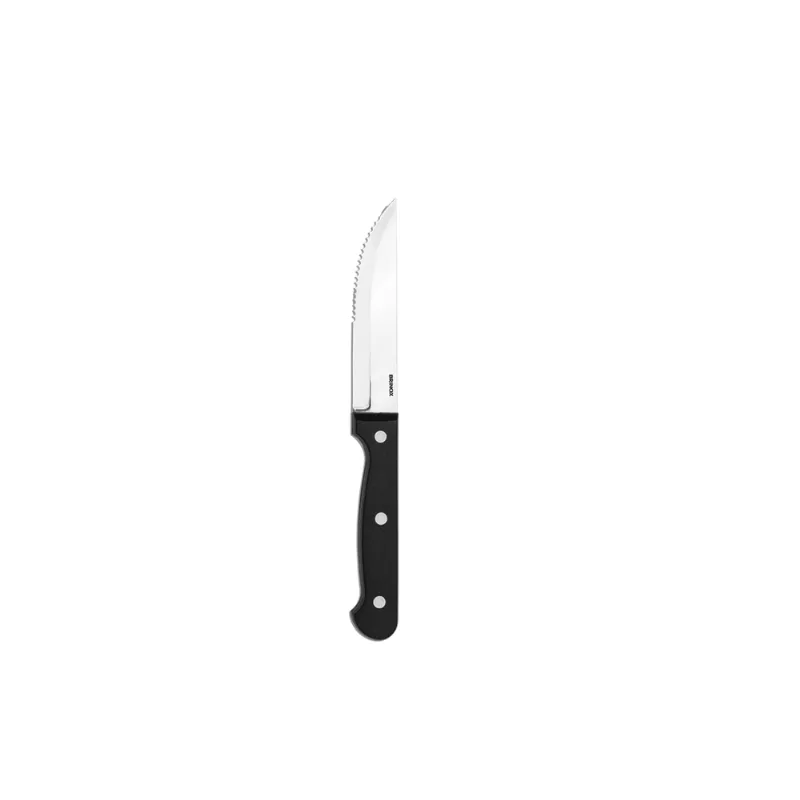 Faca para Churrasco Brinox Jumbo 4 1/2" 23,5 cm Preta Aço Inox 420 4 1/2" Polegadas
