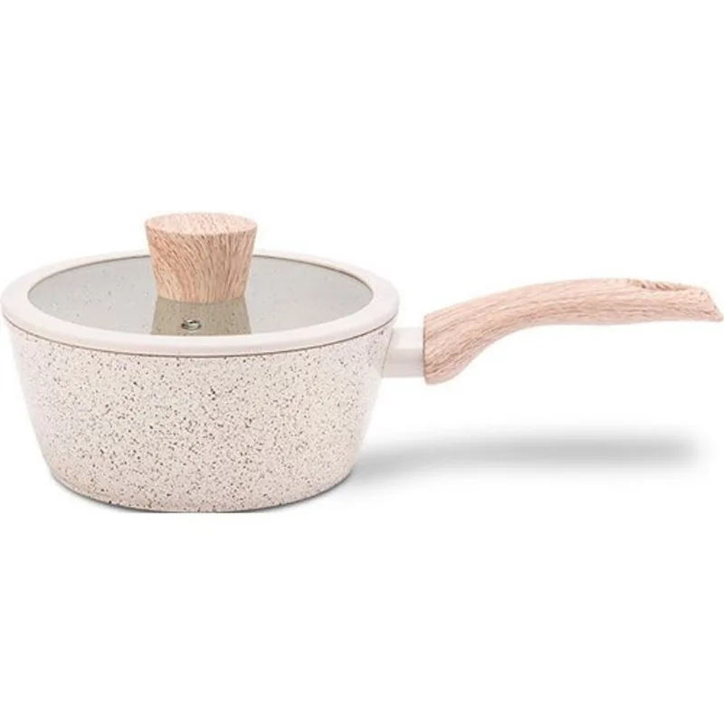Panela Brinox Sirius 2,1 Litros com Tampa 20CM Indução Vanila 4814/331