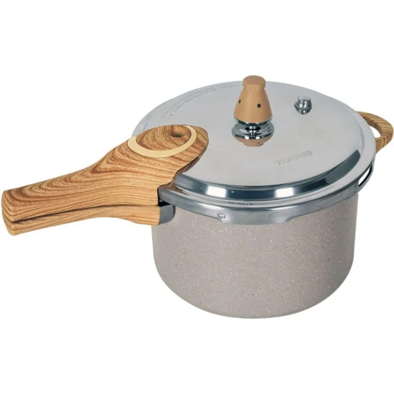 Panela de Pressão Ceramic Pressure Indução Alumínio Cerâmico 4,2L Areia Brinox - Brinox - Utilidades Domesticas