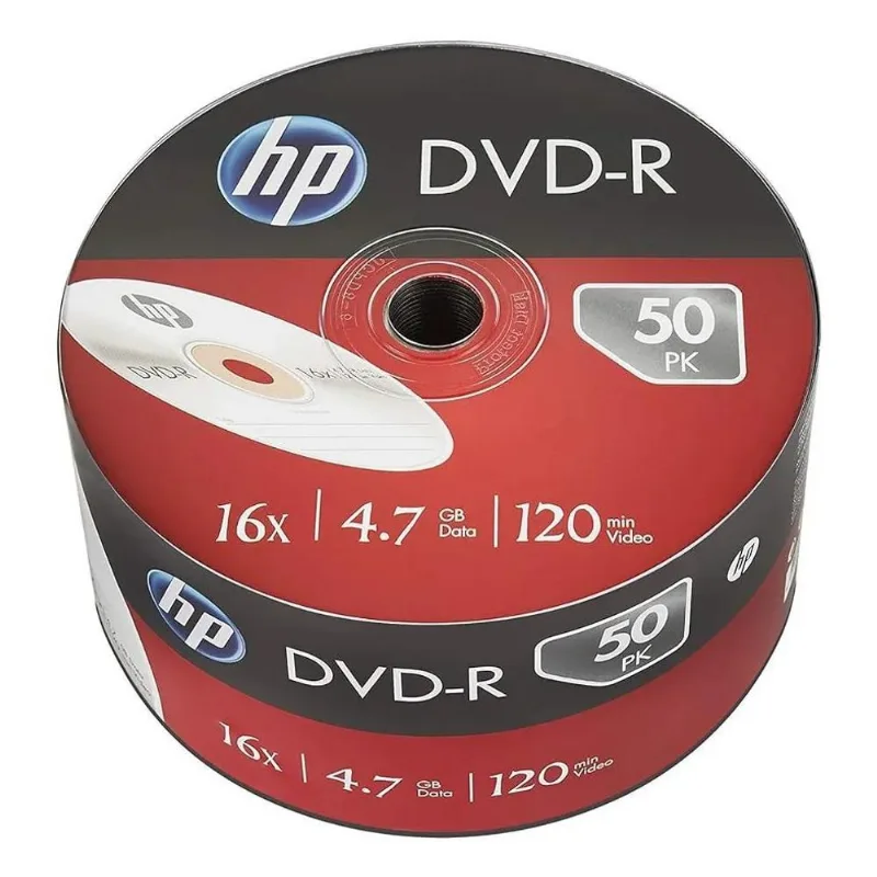 3x Hp Dvd-r 4.7gb 50 Unidades 16x - Mídia Gravável