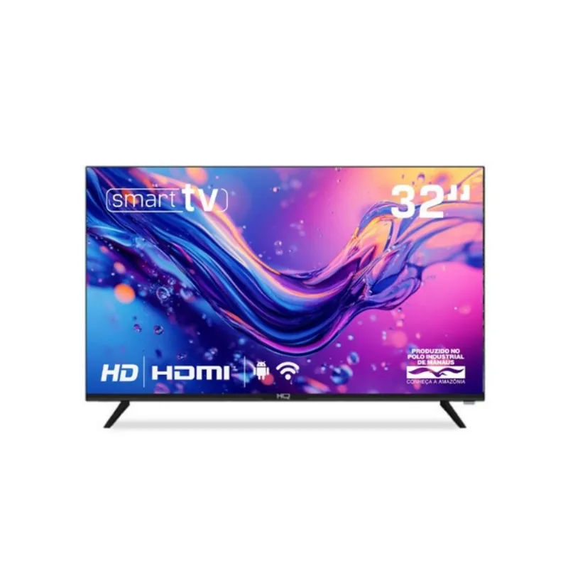 Smart TV HQ 32 Polegadas HD LED com Wi-Fi, HDMI, USB e acesso a Netflix e YouTube HQS32NKHM